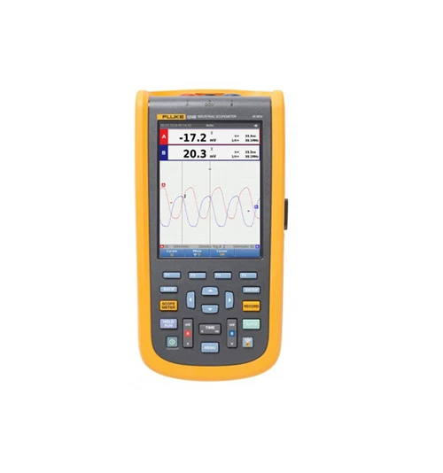 Fluke 124B Industrial ScopeMeter Hand-Held Oscilloscope, 40 MHz 1